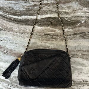 Black Quilted Leather Bag